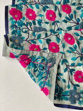 Load image into Gallery viewer, Pink x Grey Mini Georgette Neck Scarf / Wrap