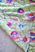 Load image into Gallery viewer, Off White x Aqua Large Handmade Georgette Wrap / Throw