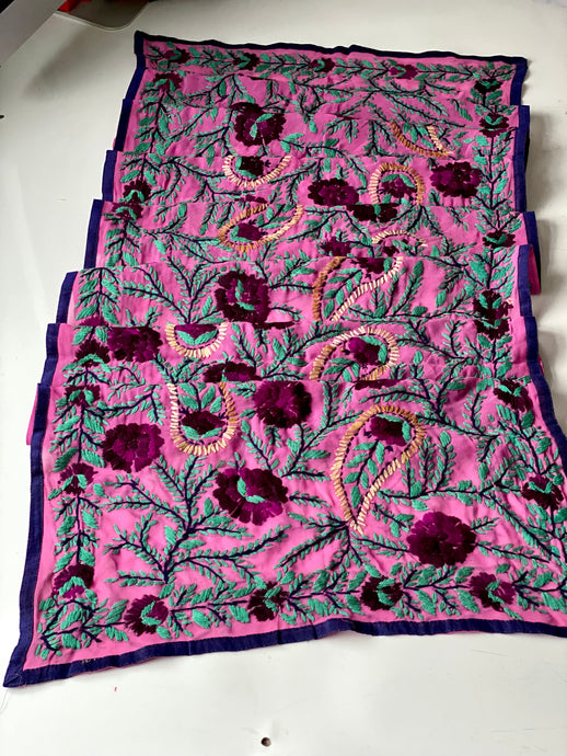 Pink x Mauve Mini Georgette Neck Scarf / Wrap