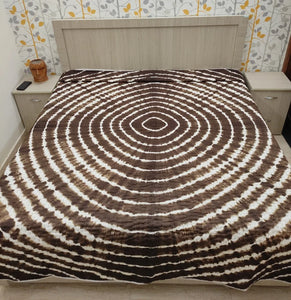 Brown Tie & Dye Kantha Quilt | Lightweight Cotton