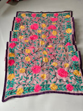 Load image into Gallery viewer, Pink x Yellow Mini Georgette Neck Scarf / Wrap