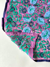 Load image into Gallery viewer, Lilac x Teal Mini Georgette Neck Scarf / Wrap