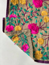 Load image into Gallery viewer, Mocha x Teal Mini Georgette Neck Scarf / Wrap