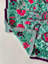 Load image into Gallery viewer, Pink x Teal Mini Georgette Neck Scarf / Wrap