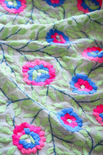 Load image into Gallery viewer, Off White x Aqua Large Handmade Georgette Wrap / Throw