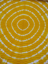 Load image into Gallery viewer, Yellow Tie &amp; Dye Kantha Quilt | Lightweight Cotton