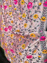 Load image into Gallery viewer, Mellow Pink x Grey Large Handmade Chanderi Silk Wrap / Throw
