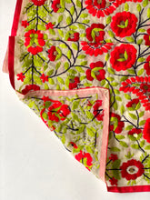 Load image into Gallery viewer, Red x Green Mini Georgette Neck Scarf / Wrap