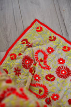 Load image into Gallery viewer, Beige x Red Large Handmade Georgette Wrap / Throw