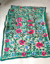 Load image into Gallery viewer, Pink x Grey Mini Georgette Neck Scarf / Wrap