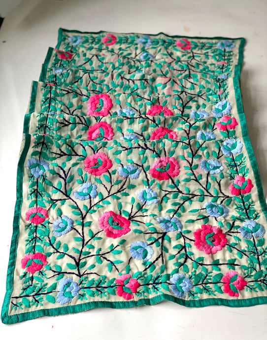 Pink x Grey Mini Georgette Neck Scarf / Wrap