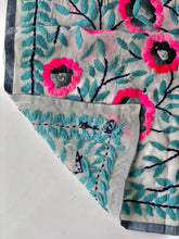 Load image into Gallery viewer, Grey x Pink Mini Georgette Neck Scarf / Wrap