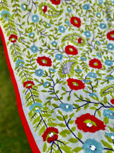 Load image into Gallery viewer, Pearl White x Green Large Handmade Chanderi Silk Wrap / Throw