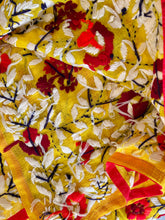 Load image into Gallery viewer, Yellow x Red Large Handmade Georgette Wrap / Throw