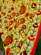 Load image into Gallery viewer, Yellow x Red Large Handmade Georgette Wrap / Throw