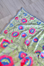 Load image into Gallery viewer, Off White x Aqua Large Handmade Georgette Wrap / Throw