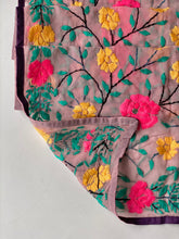 Load image into Gallery viewer, Pink x Yellow Mini Georgette Neck Scarf / Wrap