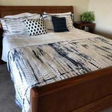 Load image into Gallery viewer, Indigo Shibori Kantha Quilt | Lightweight Cotton