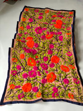 Load image into Gallery viewer, Orange x Pink Mini Georgette Neck Scarf / Wrap