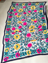 Load image into Gallery viewer, Pink x Yellow Mini Georgette Neck Scarf / Wrap