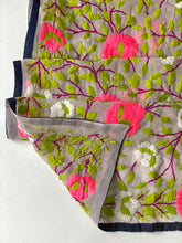 Load image into Gallery viewer, Pink x Green Mini Georgette Neck Scarf / Wrap