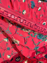 Load image into Gallery viewer, Mellow Red x Grey Large Handmade Georgette Wrap / Throw