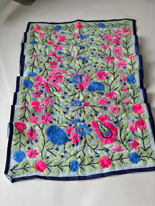 Aqua x Blue Mini Georgette Neck Scarf / Wrap