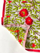 Load image into Gallery viewer, White x Red Mini Georgette Neck Scarf / Wrap