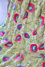 Load image into Gallery viewer, Off White x Aqua Large Handmade Georgette Wrap / Throw
