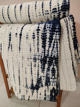 Load image into Gallery viewer, Indigo Shibori Kantha Quilt | Lightweight Cotton