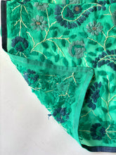 Load image into Gallery viewer, Teal x Grey Mini Georgette Neck Scarf / Wrap