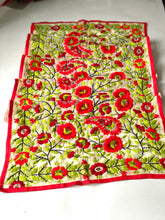 Load image into Gallery viewer, Red x Green Mini Georgette Neck Scarf / Wrap