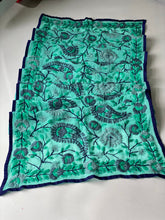 Load image into Gallery viewer, Teal x Grey Mini Georgette Neck Scarf / Wrap