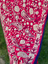 Load image into Gallery viewer, Pink x White Large Handmade Georgette Wrap / Throw
