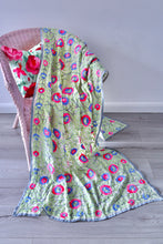 Load image into Gallery viewer, Off White x Aqua Large Handmade Georgette Wrap / Throw