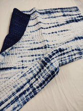 Load image into Gallery viewer, Indigo Shibori Kantha Quilt | Lightweight Cotton