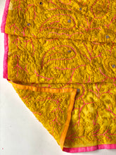 Load image into Gallery viewer, Yellow x Pink Mini Georgette Neck Scarf / Wrap