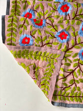 Load image into Gallery viewer, Grey x Green Mini Georgette Neck Scarf / Wrap
