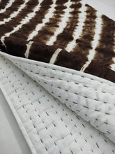 Load image into Gallery viewer, Brown Tie &amp; Dye Kantha Quilt | Lightweight Cotton