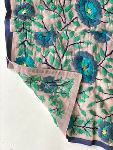 Teal x Grey Mini Georgette Neck Scarf / Wrap