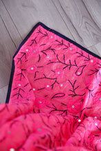 Load image into Gallery viewer, Neon Pink Large Handmade Chanderi Silk Wrap / Throw