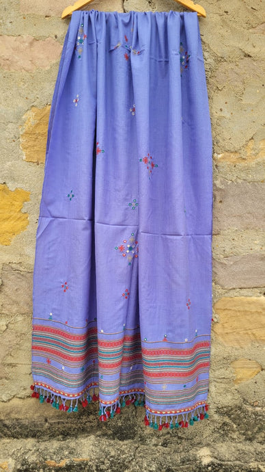 Lilac Handwoven Merino Wool Shawl