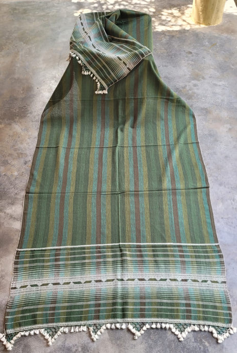 Multicoloured Handwoven Kala Cotton Lightweight Shawl