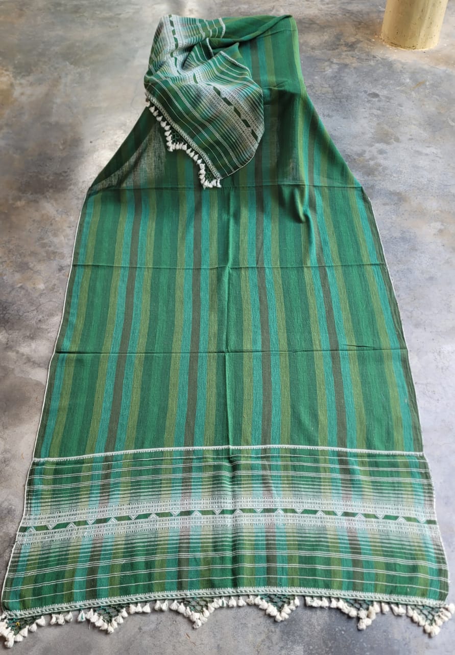 Multicoloured Handwoven Kala Cotton Lightweight Shawl