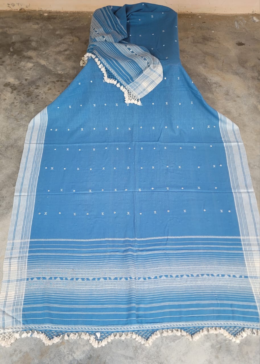 Multicoloured Handwoven Kala Cotton Lightweight Shawl