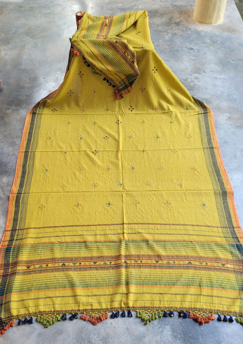 Multicoloured Handwoven Kala Cotton Lightweight Shawl