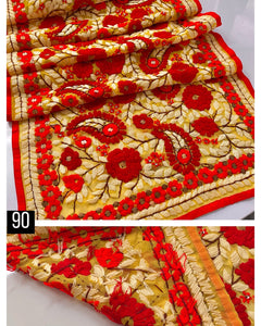Mini Handmade Georgette Scarves / Wrap ~ Multiple Colours