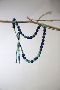 Zero Waste Shibori x Itajime Statement Necklaces in Silk Varieties | Gift Ideas for Her