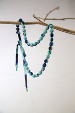 Load image into Gallery viewer, Zero Waste Shibori x Itajime Statement Necklaces in Silk Varieties | Gift Ideas for Her