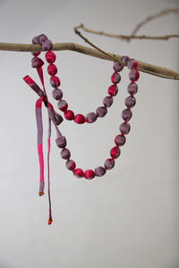 Zero Waste Shibori x Itajime Statement Necklaces in Silk Varieties | Gift Ideas for Her